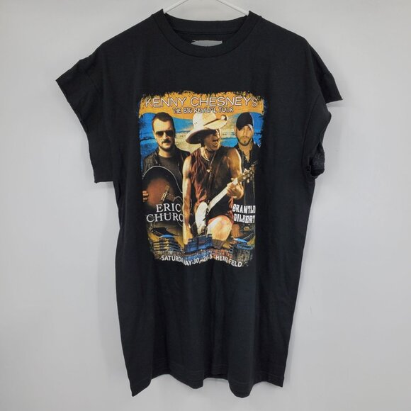 Kenny Chesney The Big Revival Tour Eric Church Brantley Gilbert 2015 Tour Shirt - Picture 1 of 9